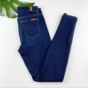 7FAM B(air) Denim High Waist Skinny Jeans Dark Wash 26